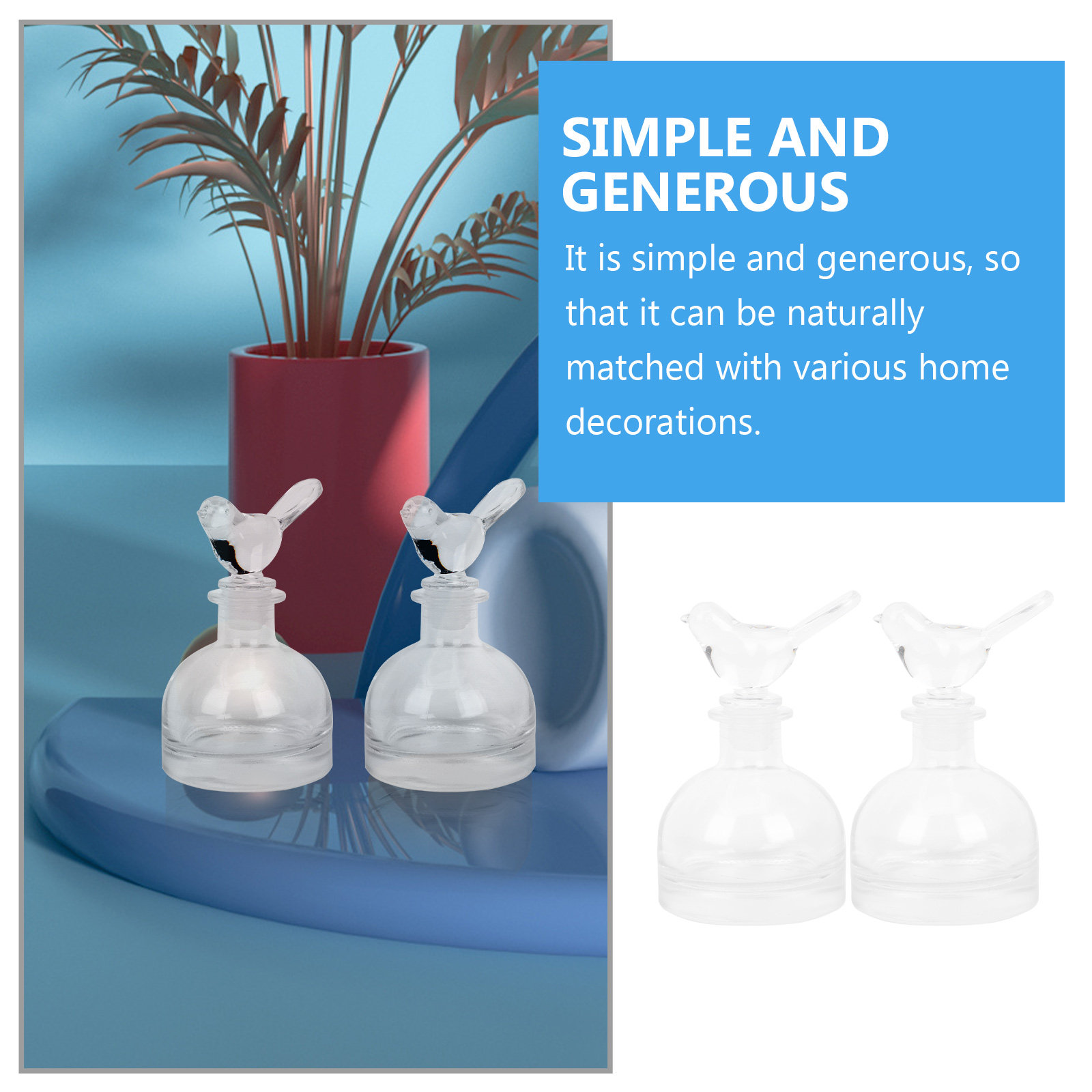 2Pcs Glass Perfume Bottles Pre - Fragrance Perfume Car recension och pris