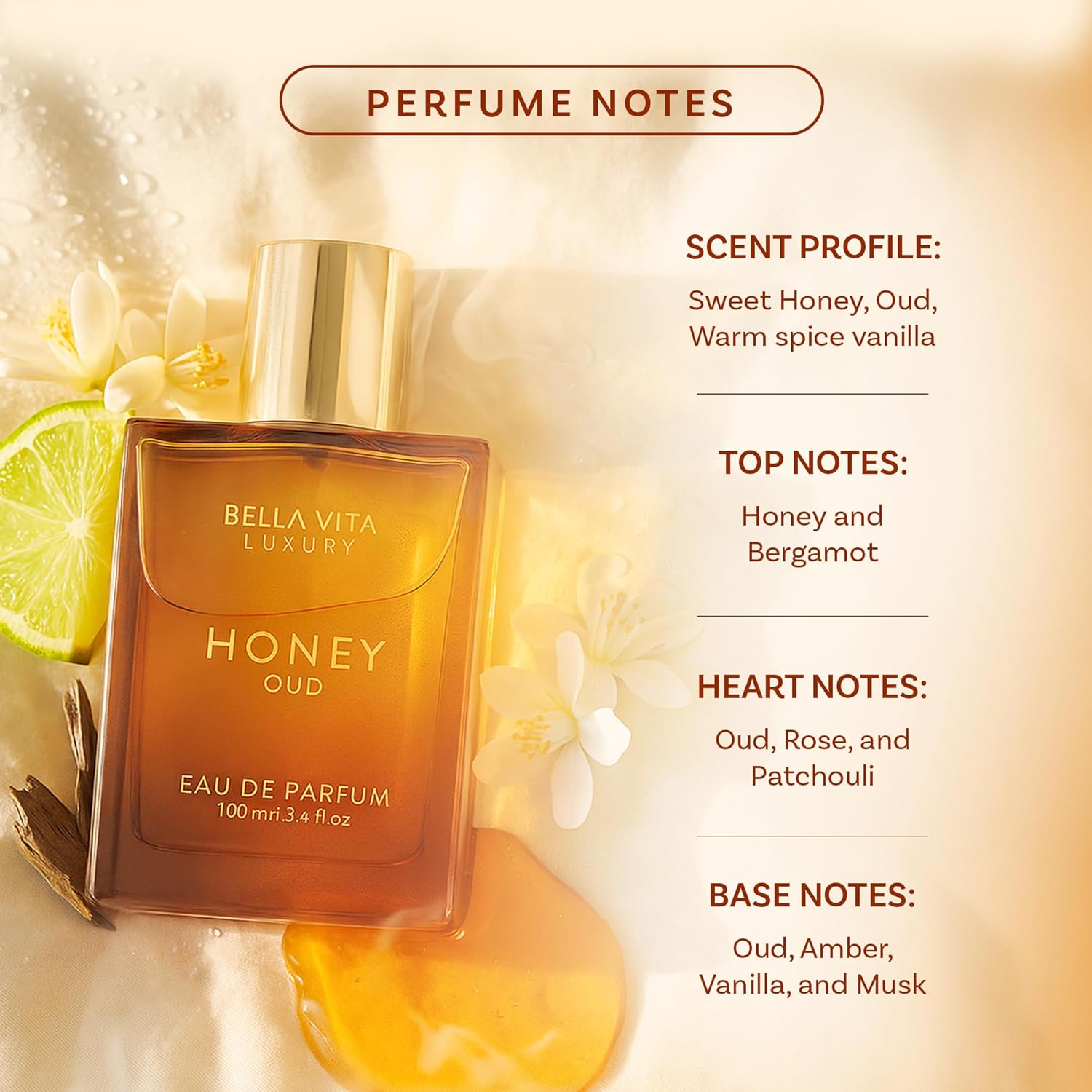 BellaVita Luxury Honey Oud EDP - Perfume Fragrance Families recension och pris