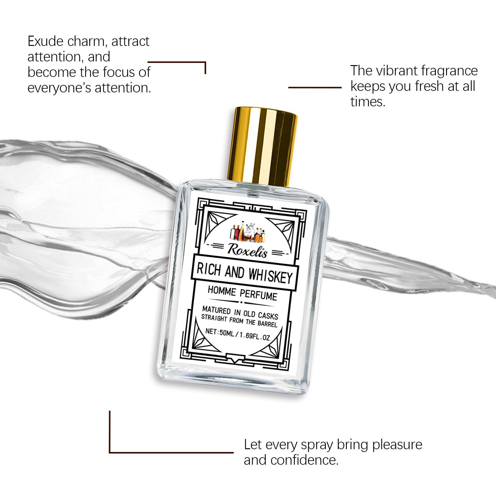 Roxelis 50ml Charm Whisky Men' - Fragrance Perfume Usa recension och pris