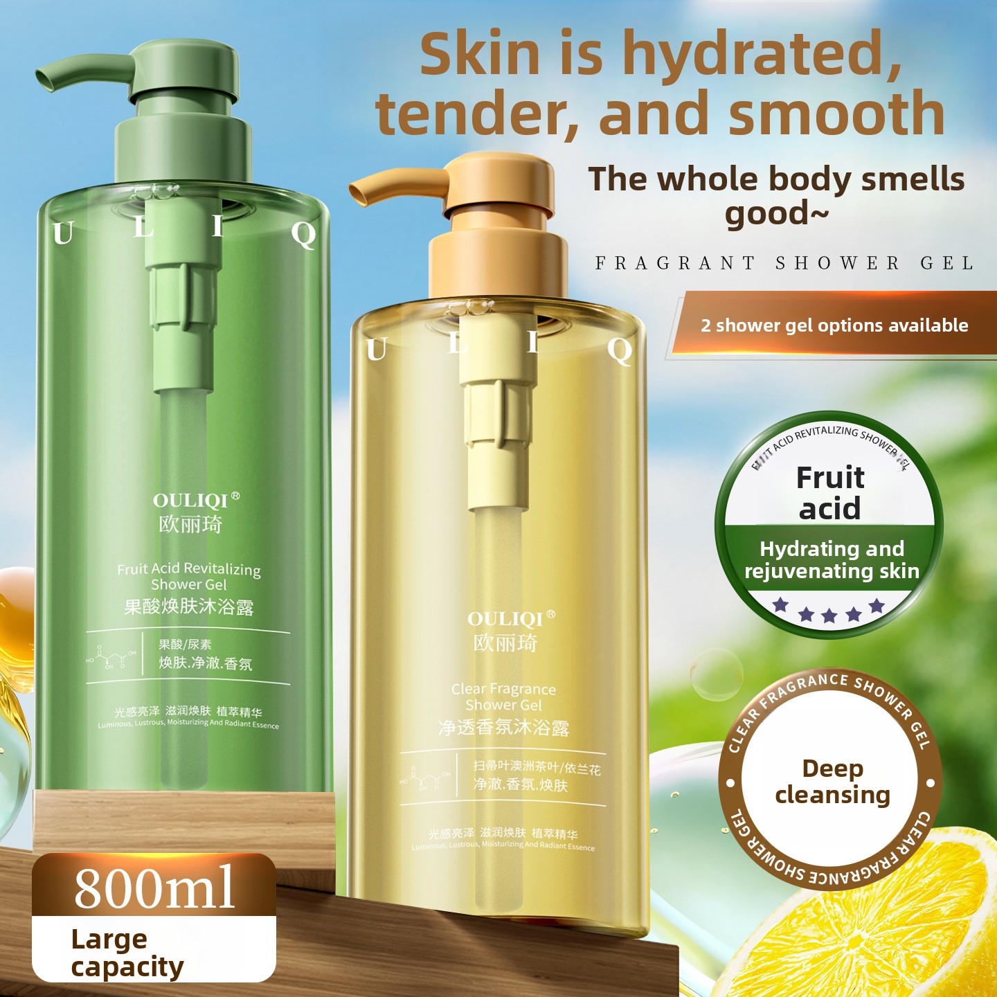 Fruit acid nicotinamide shower - Perfume Fragrance Shower Gel recension och pris