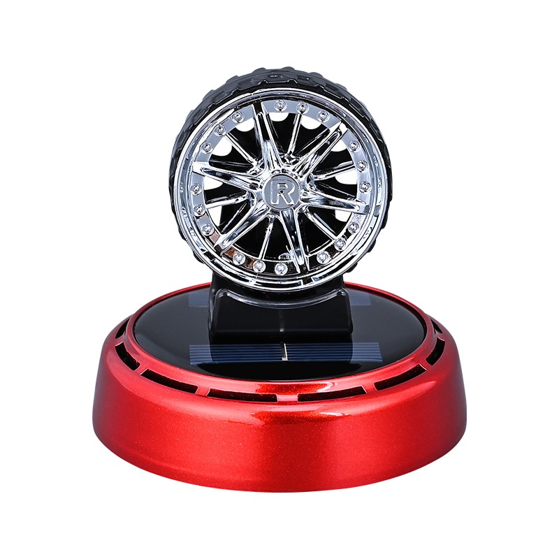 Solar Powered Rotating Tire Ca - Perfume Fragrance Wheel recension och pris